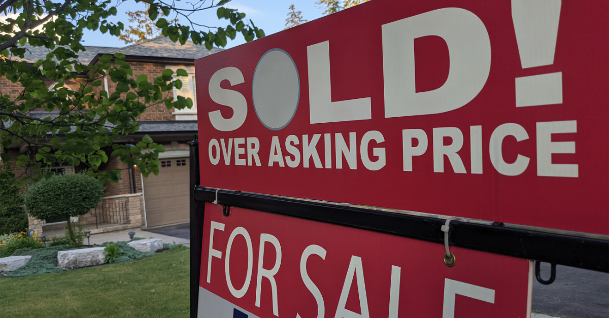 Home sold over asking price because of supply and demand issues