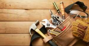 Tools on wood